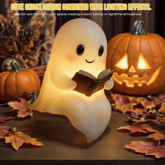 Cute LED Ghost Night Light – Kids Bedside Lamp, Halloween Decoration & Sleep Gift